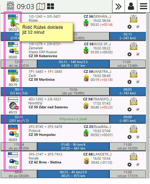 TruckManager-pracovní-režimy-řidičů